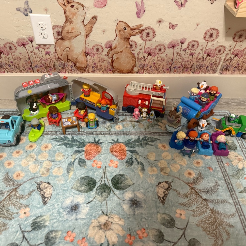 Kids Playset with Vehicles and Figures